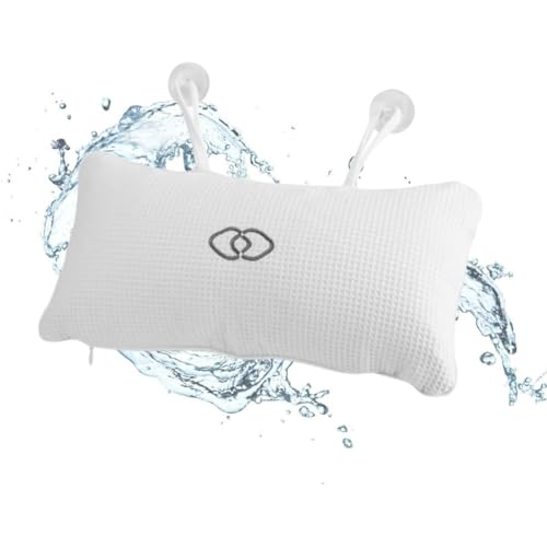 VIFERR Cojín para Bañera, Cojín Antideslizante para Bañera, Cojín de SPA, Cojín Suave con Ventosas para Banera y SPA en Casa