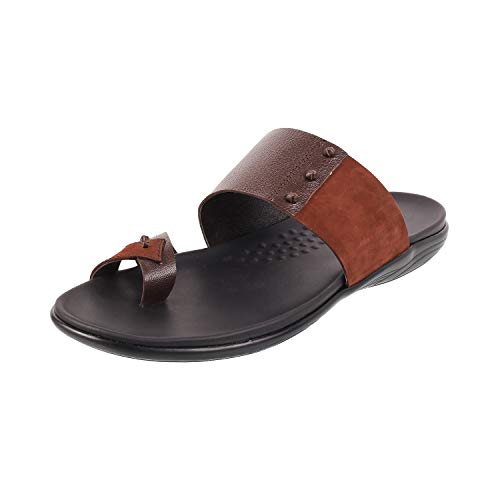 Image of Mochi Mens Leather Slippers