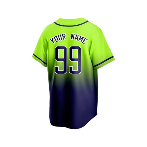 Camiseta personalizada de béisbol con nombre, número y logo bordados para mujeres, hombres y niños miniatura 4