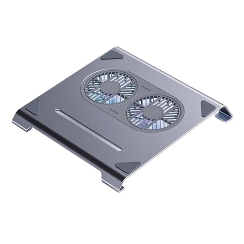 Radiador de aleación aluminio para portátil en escritorios con puerto Tipo C y doble ventilador