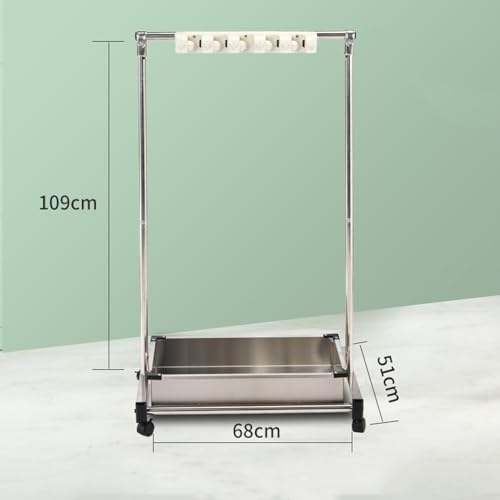 Support pour balai en inox pour le nettoyage des restaurants - 5