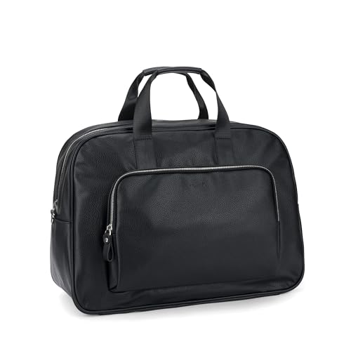 COMIX U - Borsa Per Weekend, Borsone DaViaggio E Tempo Libero, Chisura Con Zip, Doppio Manico, Cm 48x35hx22 - Nero