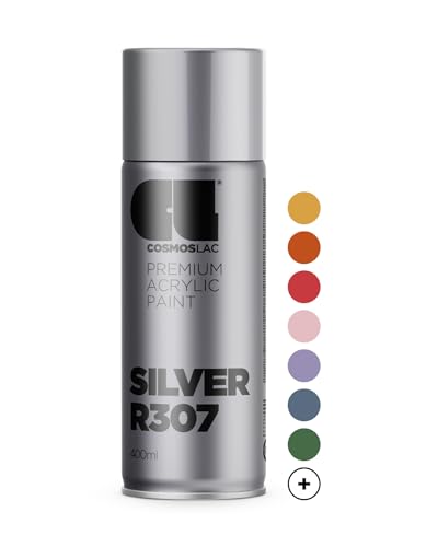 COSMOS LAC - SPRAY PREMIUM ACRYLIC BRILLANTE R307 PLATA 400 ML