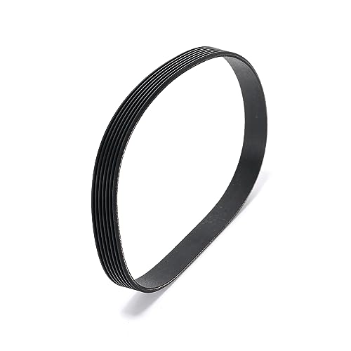 Ruimou PJ490 (7 Ridges) Rubber Drive Belt, 1Pcs, 490mm Circumference, Compatible with QUALCAST Rotary Mowers