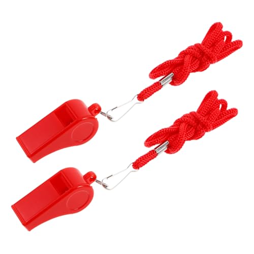 Toddmomy Whistle Loud Plastic Whistle for Hiking Kayaking Camping Safety Emergency Signal with Lanyard
