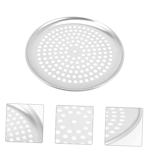5pcs-Stainless-Steel-Baking-Pan-Baking-Sheet-Pizza-Pan-with-Holes-Stainless-Steel-Pizza-Pan-Perforated-Pizza-Tray-Pizza-Crisper-Pan-Pizza-Plate-Bakeware-Oven-Pizza-Pans-Color-Silverx4pcs-Size