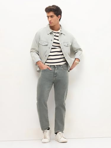 Image of Urbano Fashion Men's Regular Fit Heavy Washed Denim Jeans Stretchable