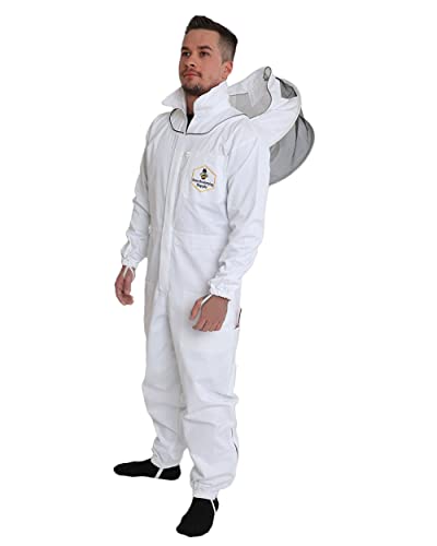 Premium Cotton Beekeeping Suit with Round Veil