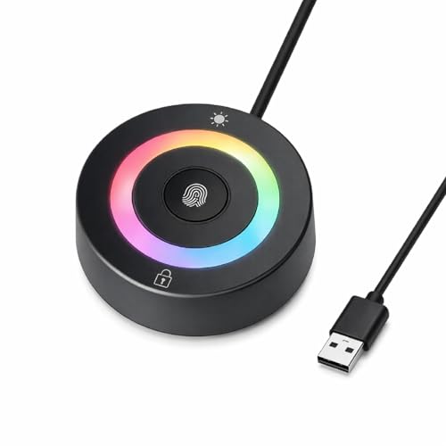 USB Fingerprint Reader for Windows Hello with RGB Lighting