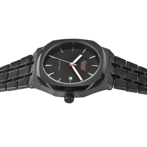 Image of Ajanta Quartz Vertex Dial Stainless Steel Date Display Watch for Men