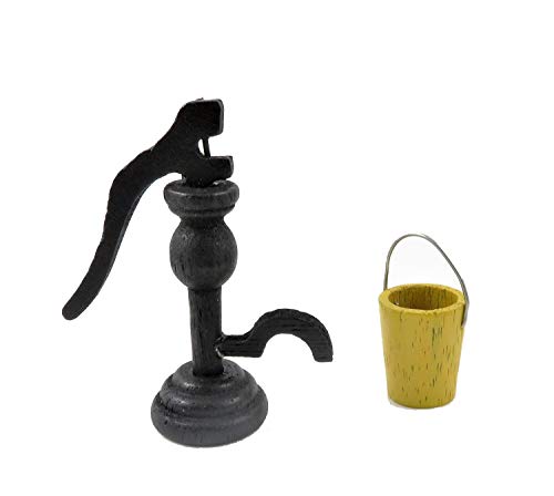 Melody Jane Casa de Muñecas Bomba de Agua & Cubo para Cocina Fregadero o Patio Accesorios Miniatura