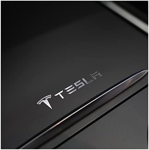 YIJIO 3D Stickers Decal for Tesla Model 3 Accessories, Custom Stickers Nickel Alloy Car Emblem for Tesla Model Y Accessories, for Tesla Logo Stickers, 2.05×0.5 Inches, Pack of 10
