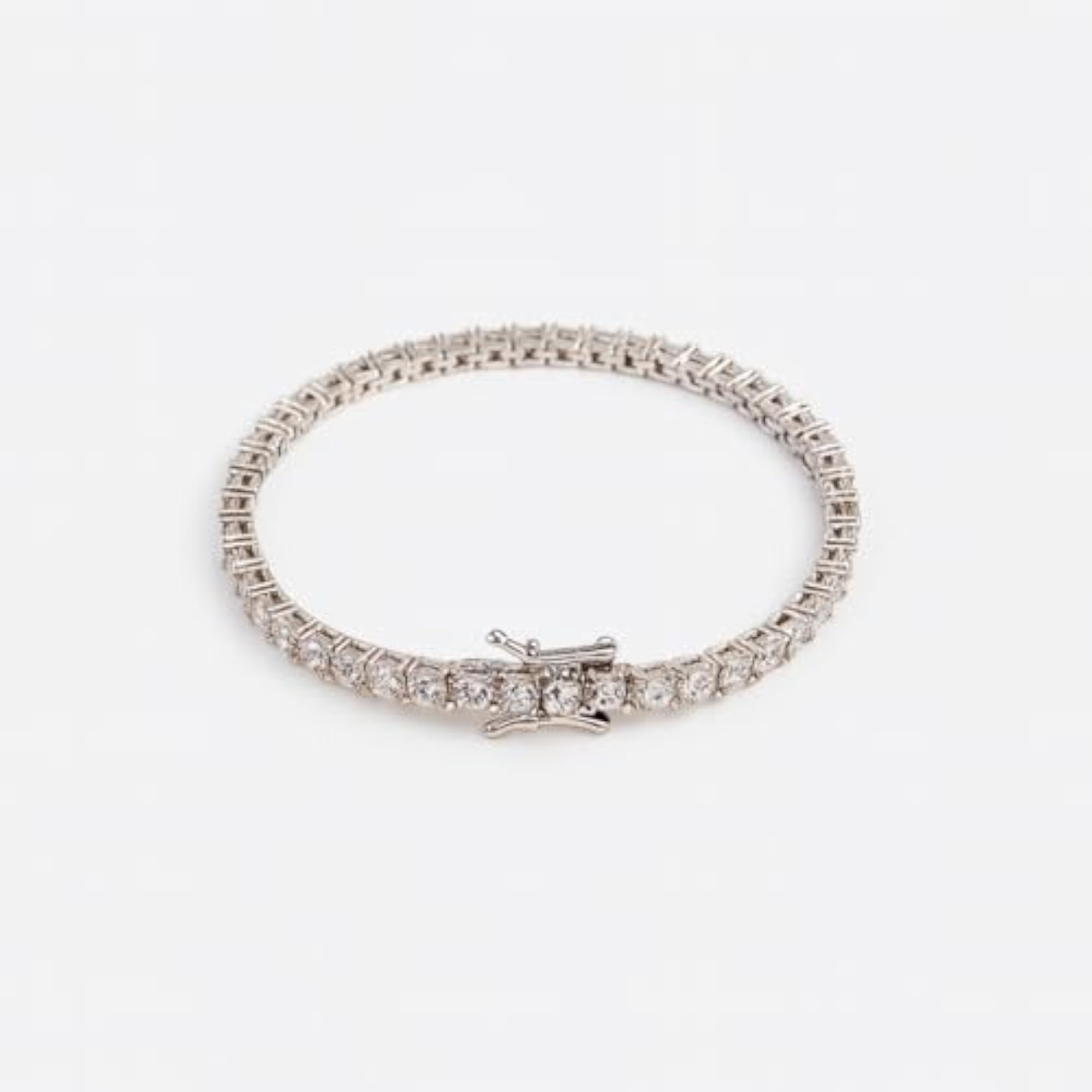 Women's Diamond Elegance Silver Bracelet, Timeless Design