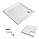 Acryl Duschwanne Hoesch Komplettpaket 90 x 90 x 2,5 cm