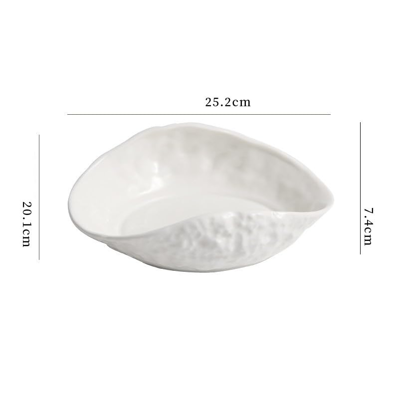 Piatto da Cena Piatti Piatto Piatti con motivo roccia, piatti fondi in ceramica creativa for uso domestico e for alberghiero Piatto Piatto Piatti piani Impilabili