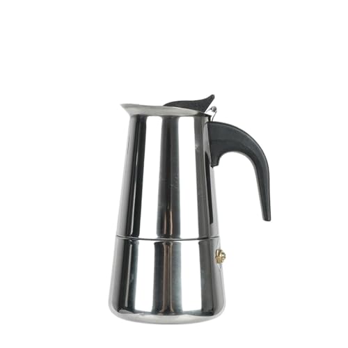 Genérico Cafetera con filtro for cocina, 2/4/6/9 tazas, Moka de acero inoxidable(300ml)
