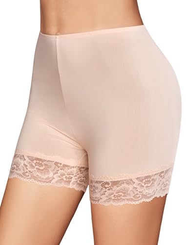 Image of Avidlove Women's Under Shorts for Dresses Seamless Anti Chafe Underwear Smooth Boyshorts Lace Slip Shorts for Women