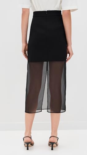 Pixie Market Women's Skirt with Mesh Sheer Bottoms3