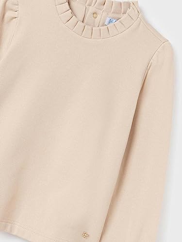 Abel & Lula Interlock Glitter Turtleneck for Girls Beige3