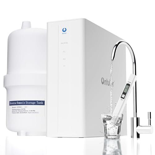 Image of Ontulor S3OP Reverse Osmosis System 9 Stage Water Filter Reduces PFAS, PFOA /PFOS, TDS, Lead, Chlorine, Bad Taste & Odor NSF /ANSI 42 Certified TDS Meter Included(S3OP-with Tank System)