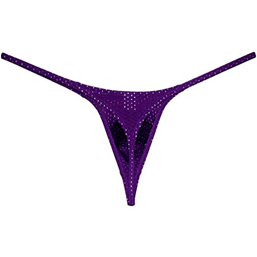 Men's Breath Hole Thong Bulge Pouch Bikini G-String Underwear T-Back Male Micro T-Back Thongs3