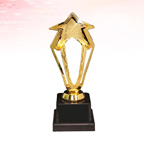 jojofuny 2 peças troféu de estrela dourada troféu de ouro troféu de troféu de prêmio troféu de trofé