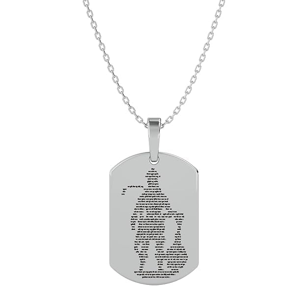 beautivia Hanuman Chalisa Religious Chaleesa Locket bajrangbali Pendant Necklace, Stainless Steel Chain-picture-39