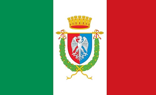 Drapeau de la ville de Rome avec blason historique et finitions soignées 90x60 - 2