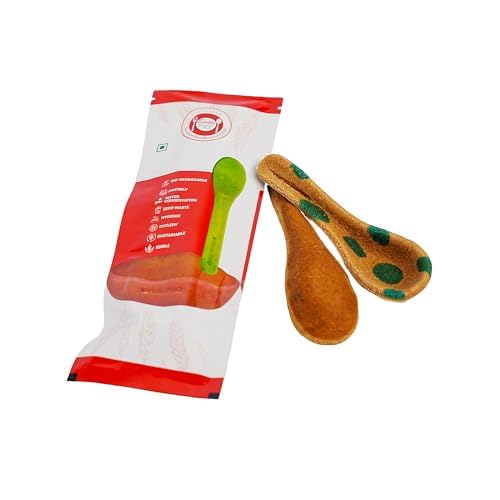 EDIBLEPRO Edible Soup Spoons Delicious Flavors for a Fun Dining Experience, 16 Pc