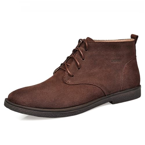 Bottines chukka en daim marron foncé confortables en 40 2/3 pour un look quotidien idéal