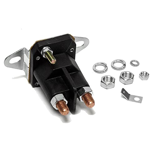 GULUANT Replacement 12 Volt Starter Solenoid for Murray 21261 & Most 1989 & Up Lawn Mowers (3 Pole Style - 1/4”-20 Studs)