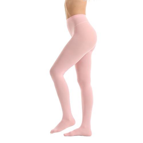 Image of Women's 80 Denier Opaque Tights, Microfiber Run-Resistant, Ultra Soft & Stretchy