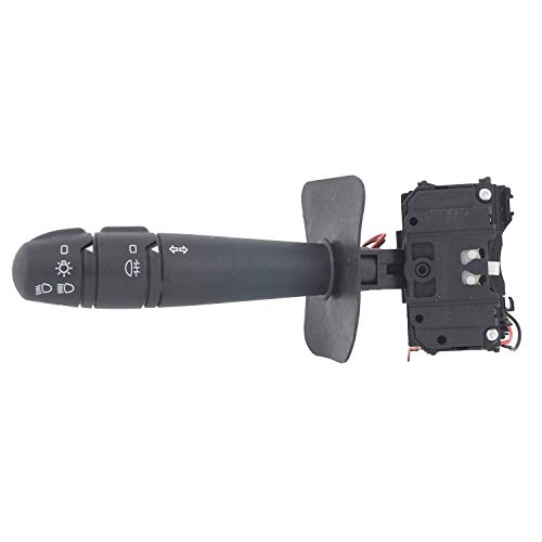 Image of UNO Minda LSW-12061 Lever Combination Switch - Left Only without Horn Black Coupler - 13 Pins for Renault Duster (2012-15) / Verito /E-Verito /Verito Vibe (2011-16) / Logan (2004-11)