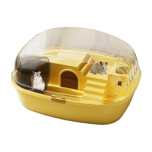 Jaula De Hámster Sirio - 35.5x27.5x20cm De Animal Pequeño, Diversión Transparente, Jaula De Casa Interactiva | La Jaula De Hámster Incluye | Ejercicio De La Rueda del Hábitat para El Juego Activo