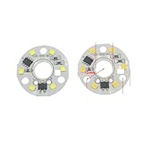  5 pieces AC220V LED Module SMD5730 3W 5W 7W 10W 12W 15W 18W 24W Aluminum Lamp PCB With Smart IC Driver Light Source Warm/White(White-6500K,3W-32mm)