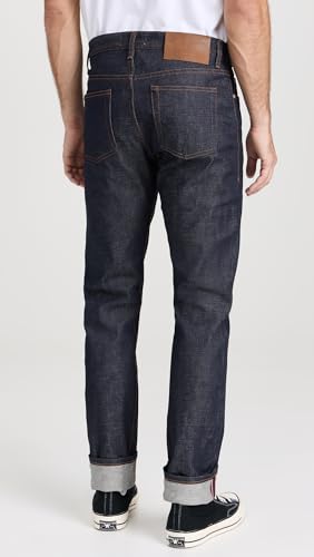 Naked & Famous Denim Men's Weird Guy Low-Rise Jean in Dirty Fade Selvedge3