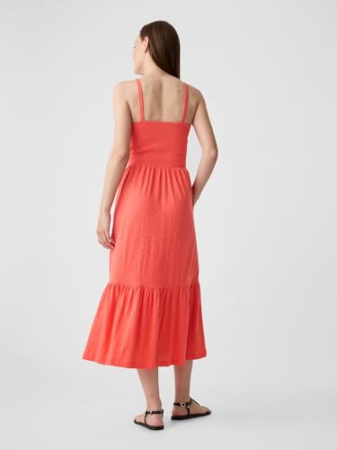 Image of Gap Women's V-Smocked Midi Dress