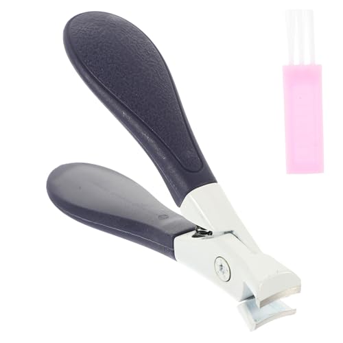 ASAKKURA バリカン ステッカー プレス ヒント ネイル マニキュア ャー付き爪切り 爪の整形 犬の爪切り キット リムーバー エッジ爪切り 人工 パラ つけ爪 ステンレス鋼 Blue