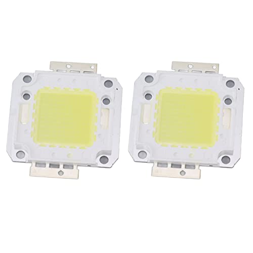 Hilitand 2 Pieces COB LED Light Chip 100W 9600LM COB LED Panel 6000K White Light High Energy Saving for DIY Lamps