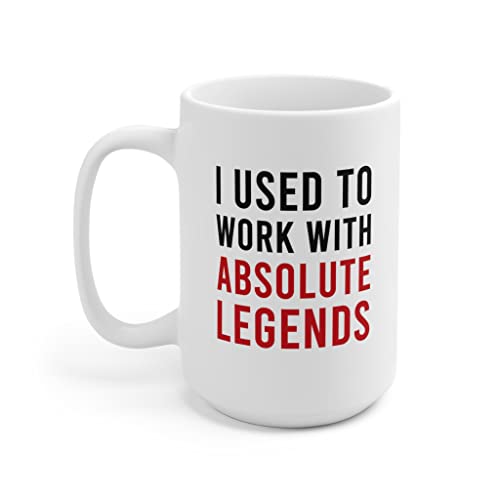 Image of Panvola I Used To Work With Absolute Legend Coworker Gifts Retirement New Job Goodbye Retired Colleague Ceramic Coffee Mug (15 oz, White)