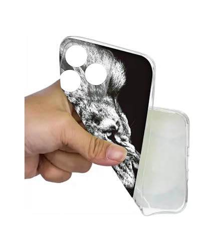 Image of Angry Lion Design Printed Silicon Soft TPU Back Case Cover for Realme C63 4G / Narzo N63 4G