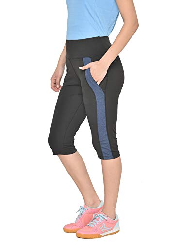 Image of CHKOKKO Women's Skinny Fit Polyester Workout Capri