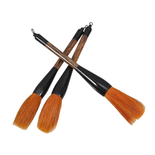 Veemoon Chinese Calligraphy Supplies 3 Large Size Brushes Wolf Hair Artistic Calligraphy Tool Ink Brush Pen