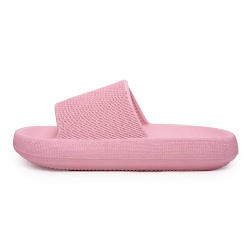 Pillow Slippers for Girls Boys, Kids House Slides Sandals Shower Bathroom Non-Slip Open Toe Quick Drying Soft Comfy Thick Sole Cushion Platform Shoes2