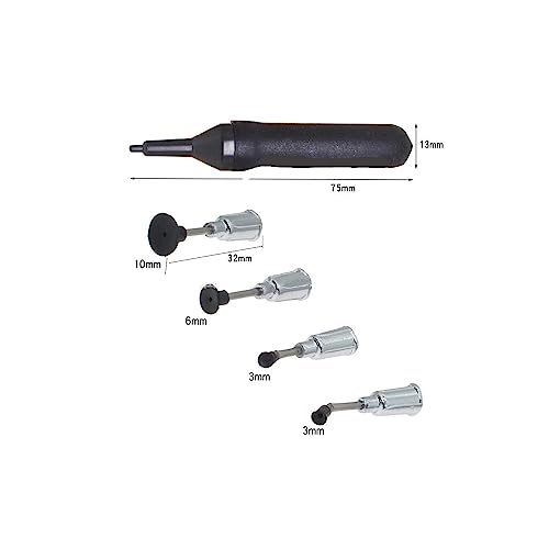 Image of 3.9 inch /100mm Stainless Steel IC Chip Extractor,Vacuum Sucking Pen Motherboard Circuit Board Component Puller, Chip Extraction Puller Tool 2PCS