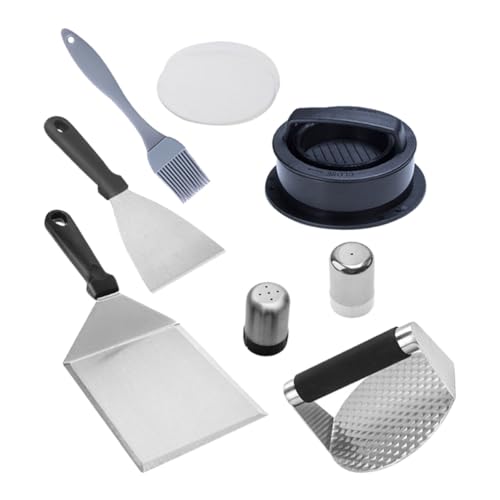 Set de herramientas para BBQ DOITOOL acero inoxidable 8 piezas miniatura 1