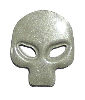 16 Têtes de Mort Métal blanc thermocollant - Ki Sign Cover