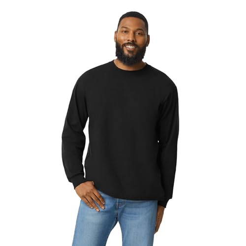 Gildan Hammer Adult Long Sleeve T-Shirt, 2-Pack, X-Large, Black - image 2