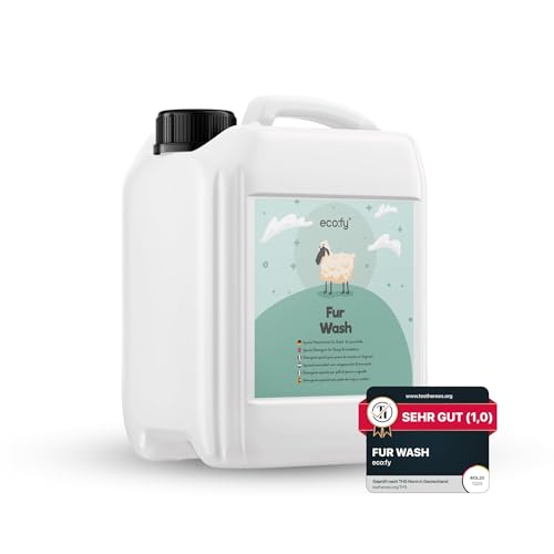 eco:fy Lammfell Waschmittel mit Lanolin - für Schaffelle, Fell, Wolle, Naturfell, Naturfasern reinigen, biologisch abbaubar, ohne Duft (2,5 l)