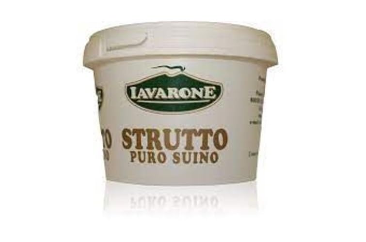 Strutto Puro Suino Iavarone, 18 Confezioni da 500 Grammi